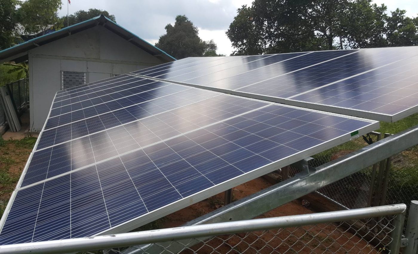 โครงการติดตั้งระบบผลิตไฟฟ้าพลังงานแสงอาทิตย์สำหรับโรงเรียนในชนบท - โรงเรียนบ้านแม่ระเมิง ทีเสาะคี