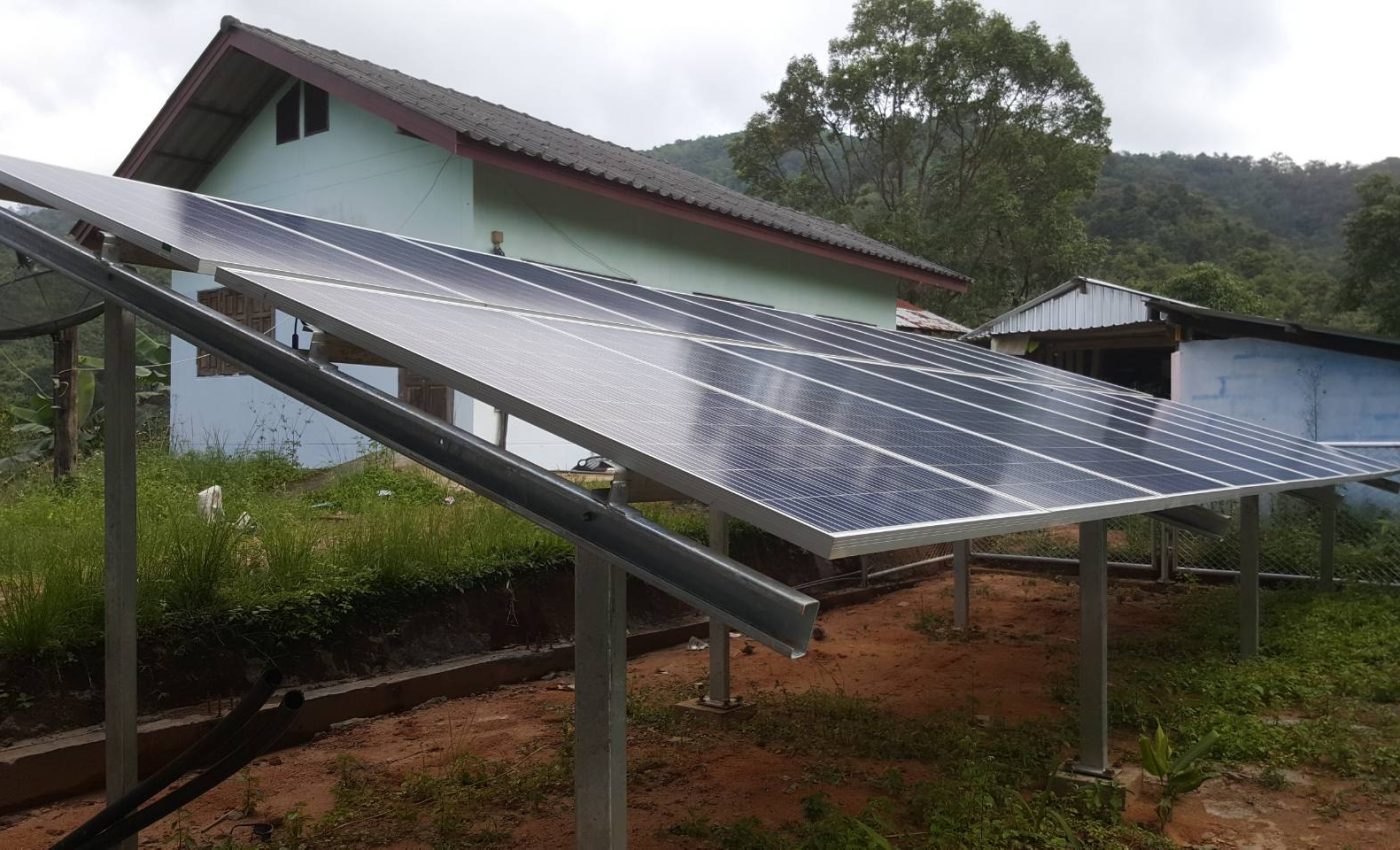 โครงการติดตั้งระบบผลิตไฟฟ้าพลังงานแสงอาทิตย์สำหรับโรงเรียนในชนบท - โรงเรียนบ้านแม่ระเมิง โบ๊ะซูลู่